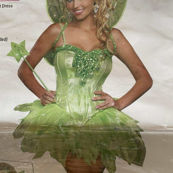 EUC Dreamgirl Green Fairylicious Women's Costume size Medium - Picture 5 of 7